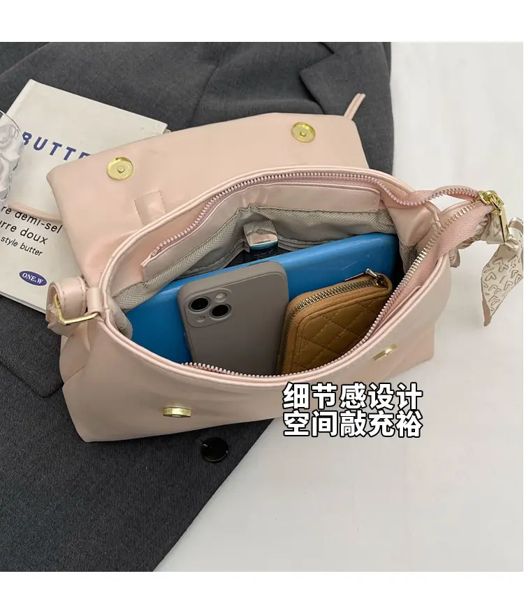 Silver Bow Crossbody Bag for Women Large Capacity — feature 8