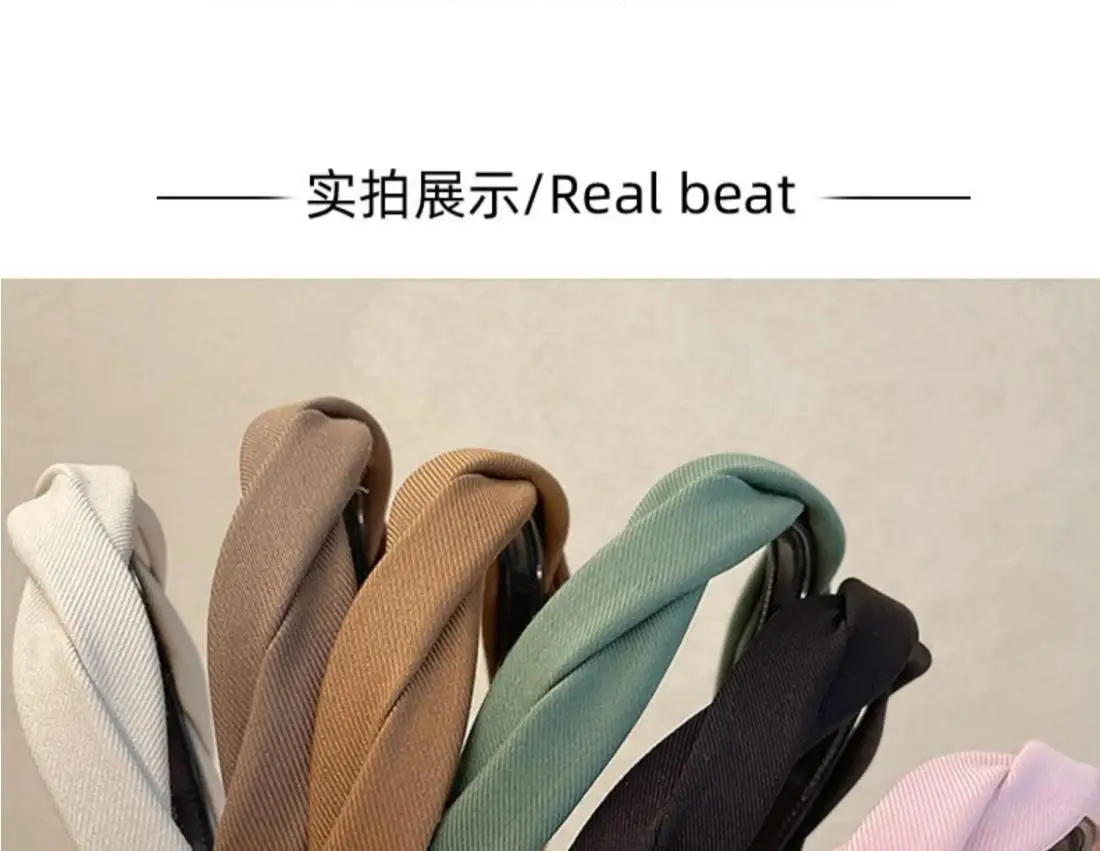 Women's Wide Brim Headband Brown Non-Slip 2.4cm — feature 4
