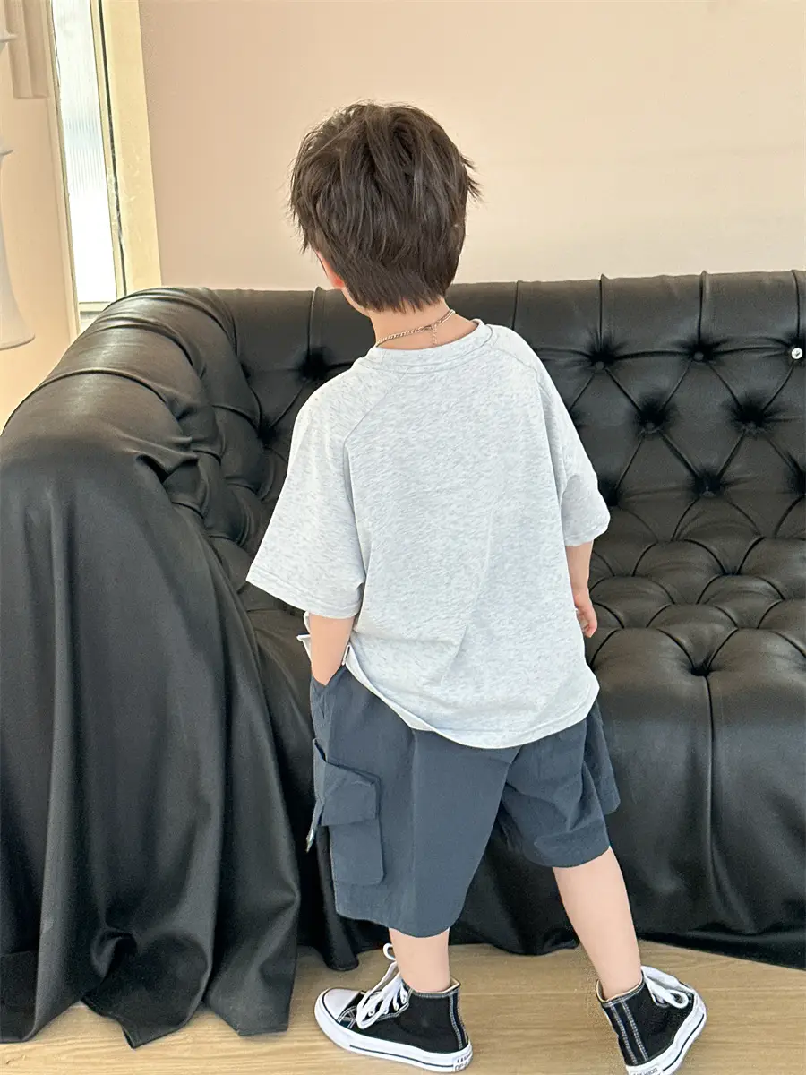 Boys Summer T-shirt Loose Korean Style All-match — feature 15