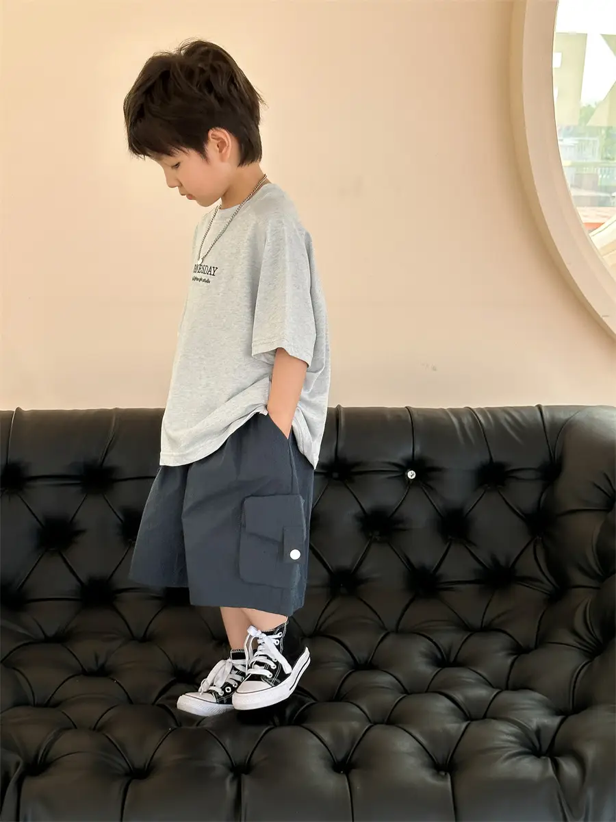 Boys Summer T-shirt Loose Korean Style All-match — feature 23