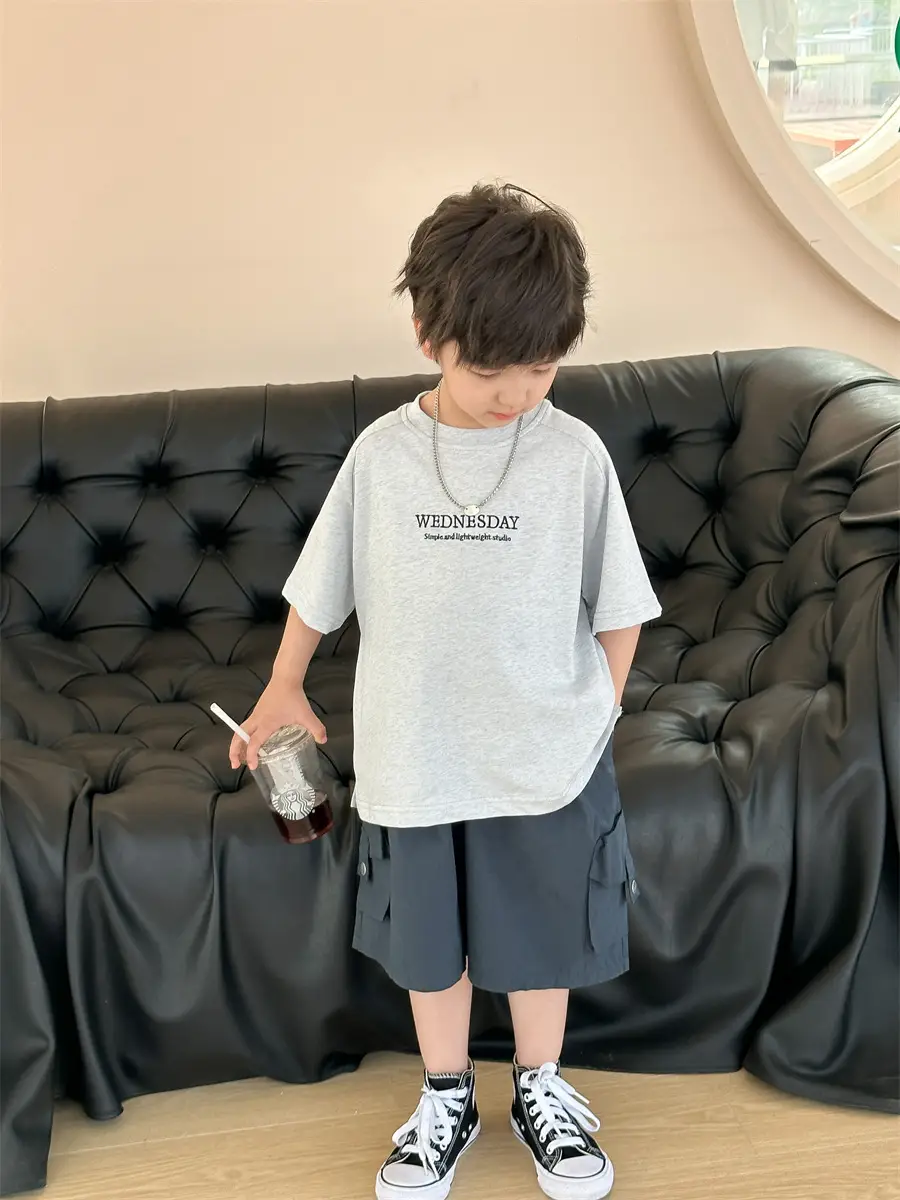 Boys Summer T-shirt Loose Korean Style All-match — feature 6