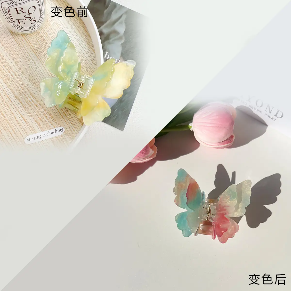 Color-changing Butterfly Hairpin for Women - Image 3