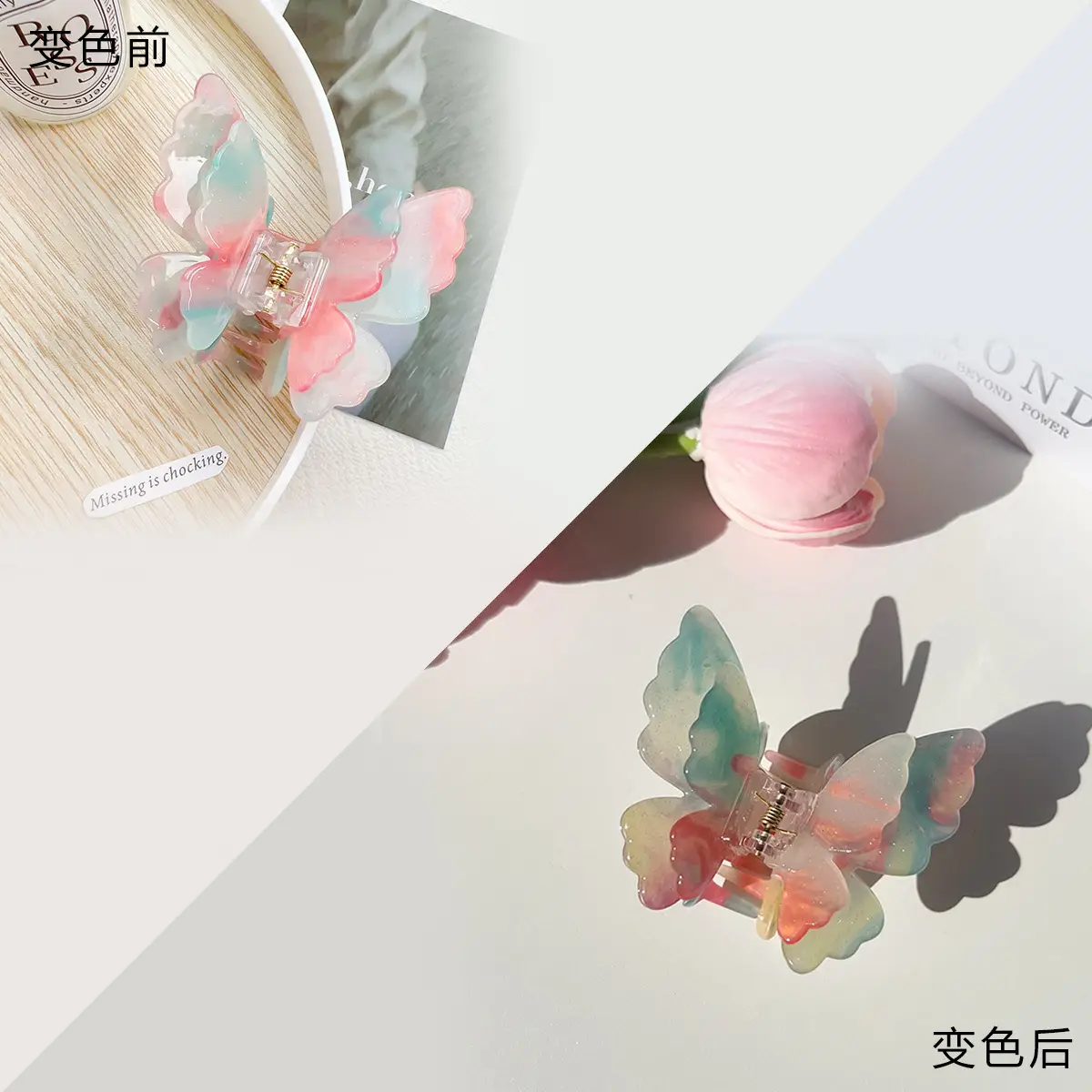 Color-changing Butterfly Hairpin for Women - Image 7