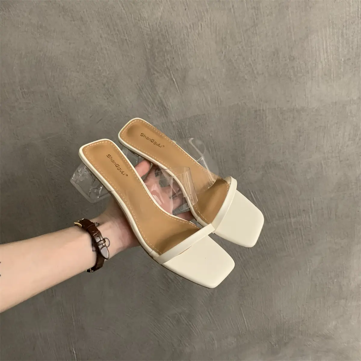 Crystal White Heel Slippers Women Summer Wear 2023 — feature 17