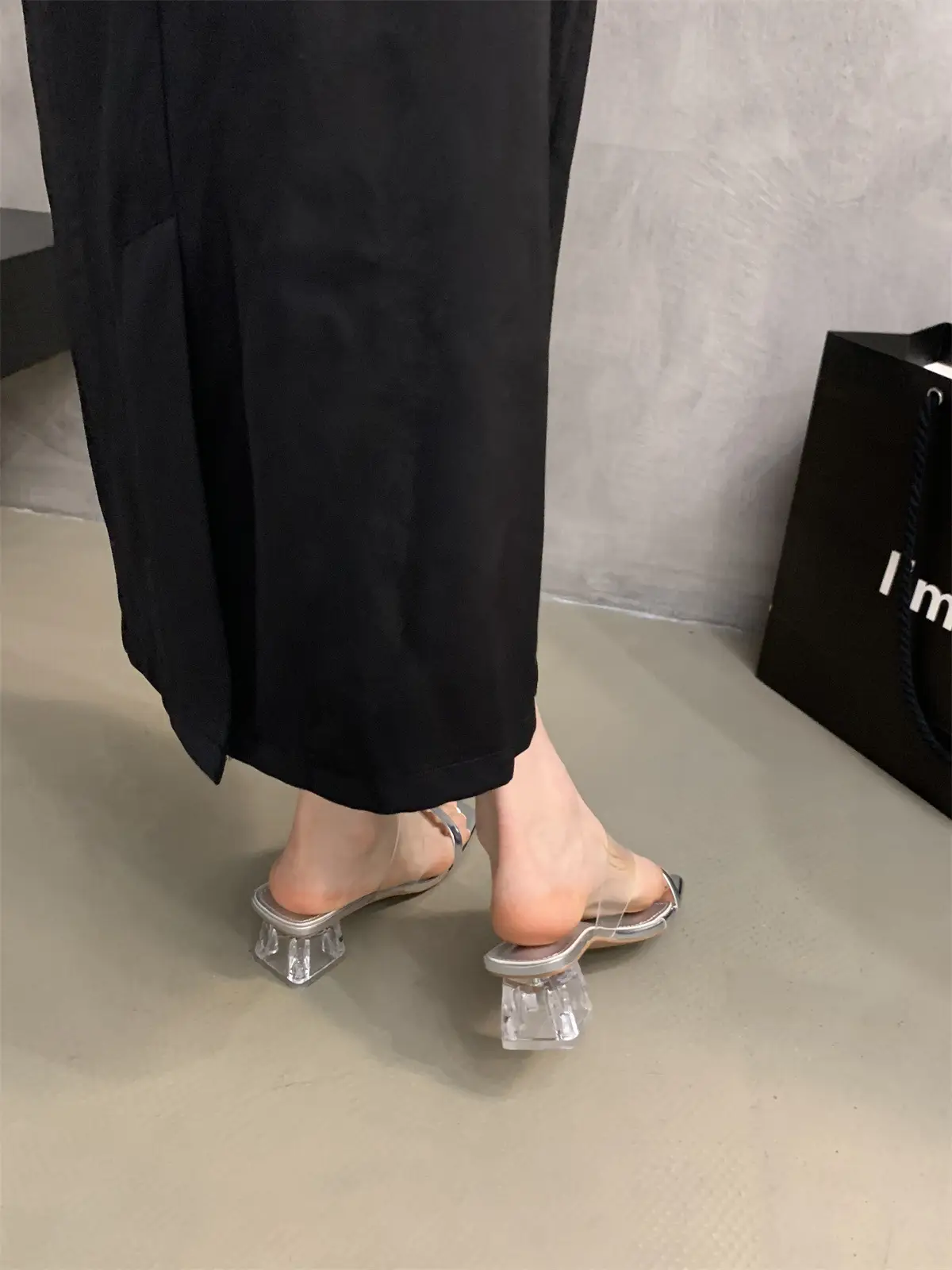 Crystal White Heel Slippers Women Summer Wear 2023 — feature 8