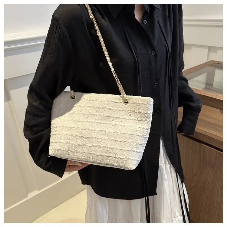 Lace Canvas Shoulder Bag Purple New Spring 2024 — feature 13