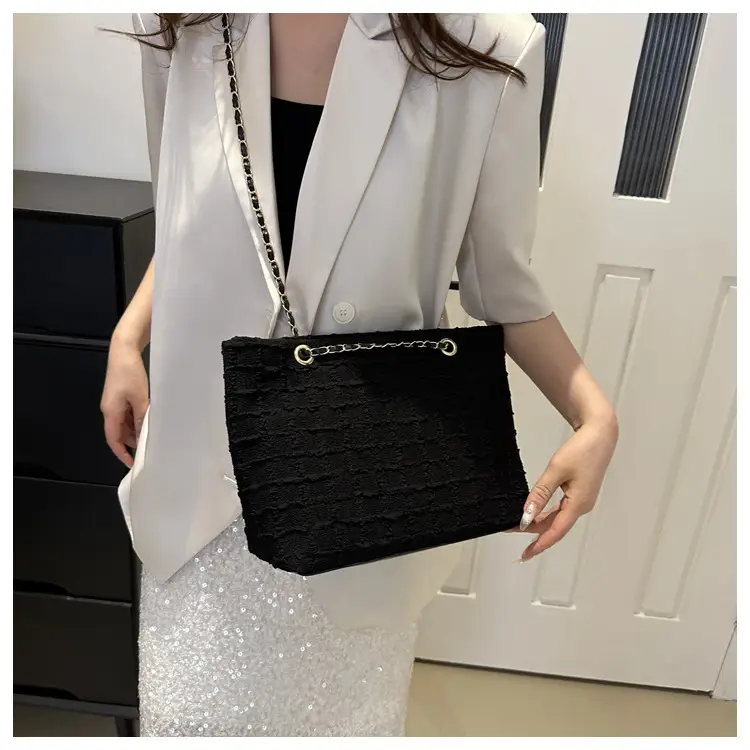 Lace Canvas Shoulder Bag Purple New Spring 2024 — feature 21