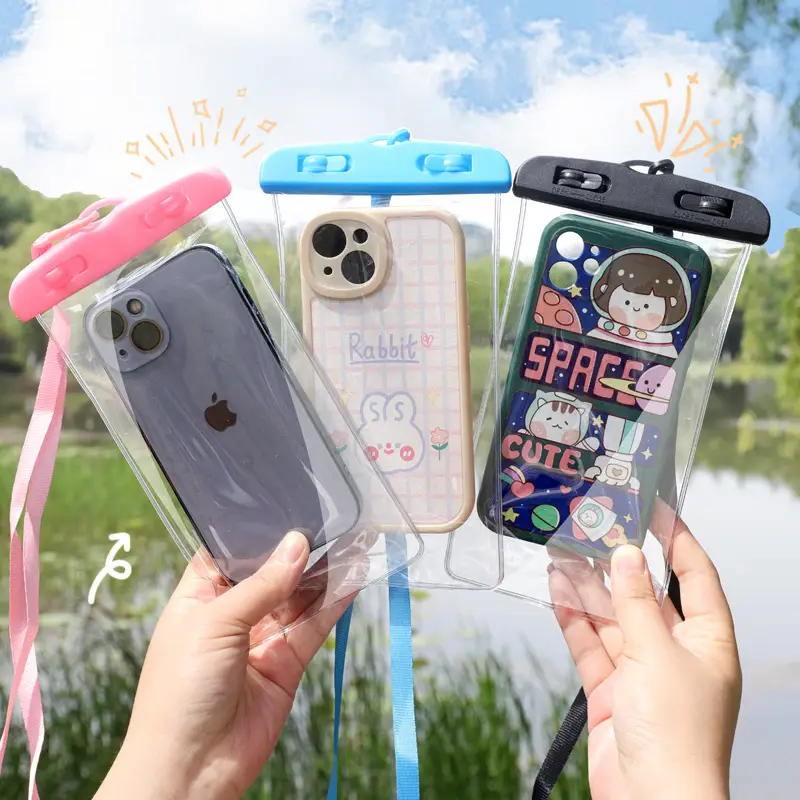 Mobile Phone Waterproof Bag Touch Screen Waterproof Bag Mobile Phone Touch Screen Protective Cover Outdoor Swimming Drifting Special Sealed Bag