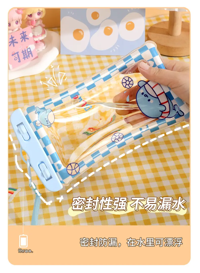 Mobile Phone Waterproof Bag Touch Screen Waterproof Bag Mobile Phone Touch Screen Protective Cover Outdoor Swimming Drifting Special Sealed Bag — feature 24