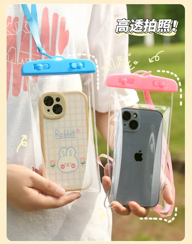 Mobile Phone Waterproof Bag Touch Screen Waterproof Bag Mobile Phone Touch Screen Protective Cover Outdoor Swimming Drifting Special Sealed Bag — feature 31