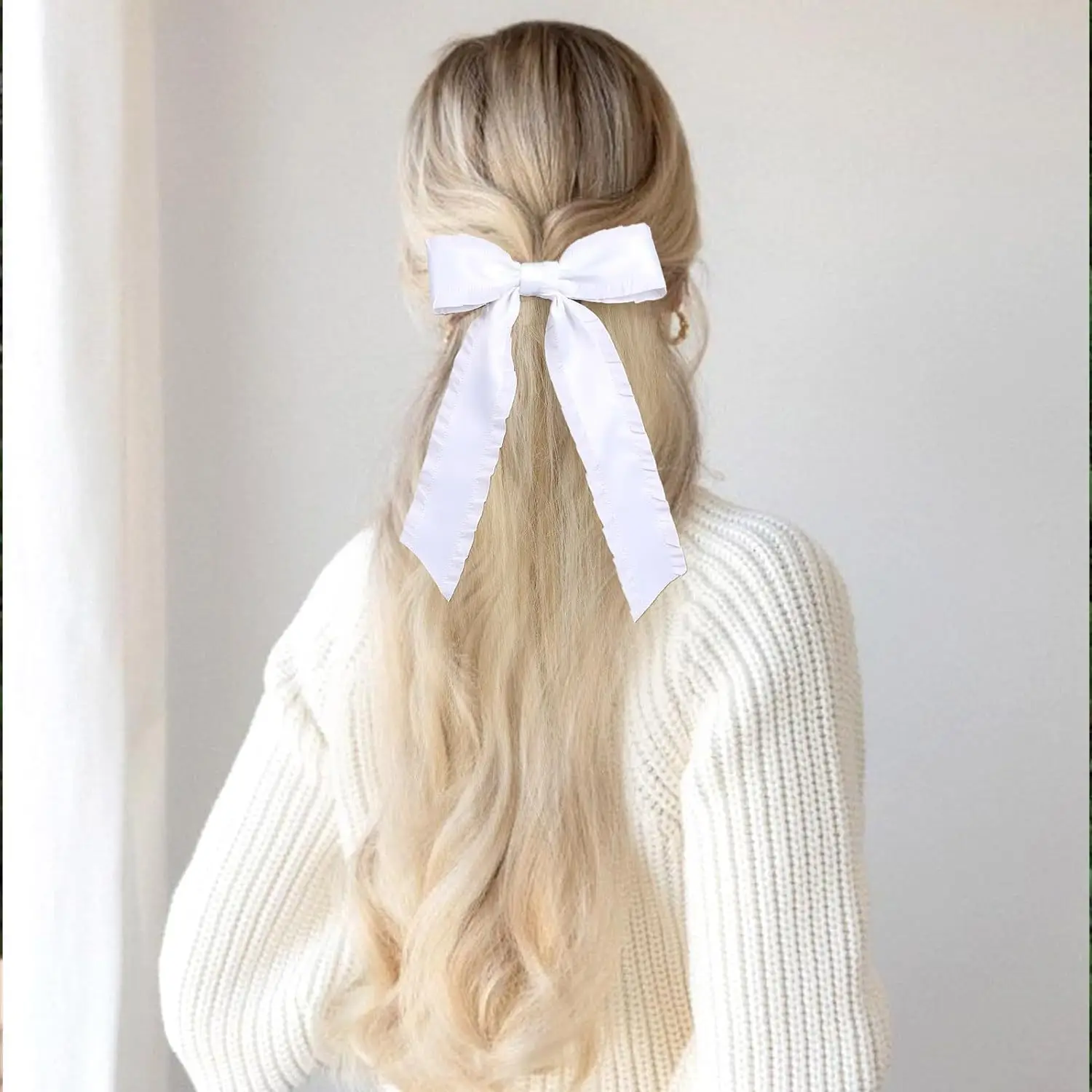 Pink Bow Ribbon Hairpin Cross-border Women's All-match Hair Accessories Sweet Clothing - Image 11