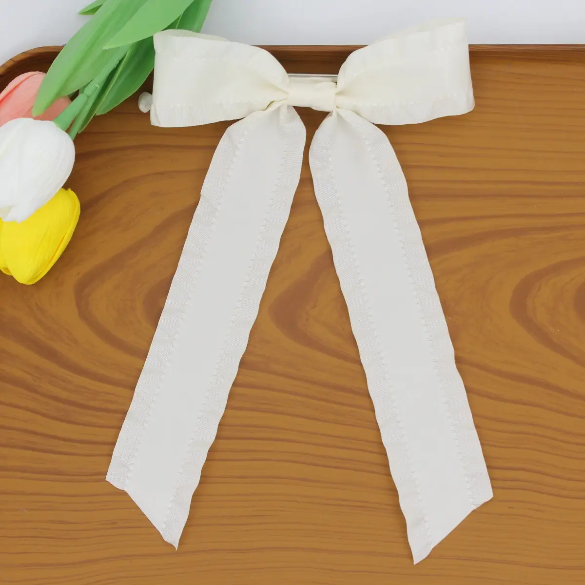 Pink Bow Ribbon Hairpin Cross-border Women's All-match Hair Accessories Sweet Clothing — feature 6