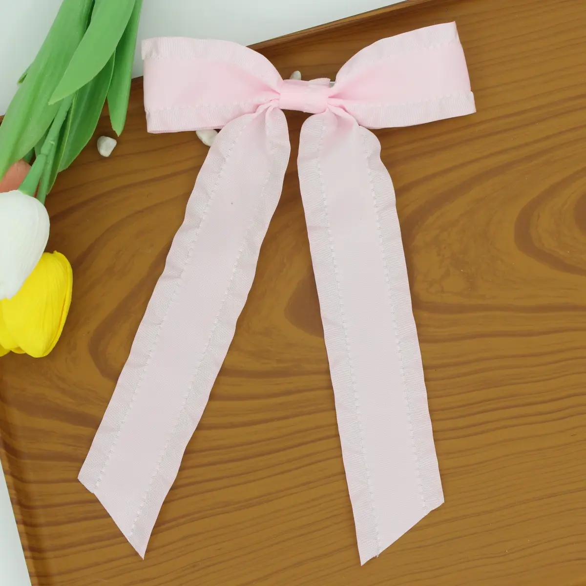 Pink Bow Ribbon Hairpin Cross-border Women's All-match Hair Accessories Sweet Clothing — feature 7