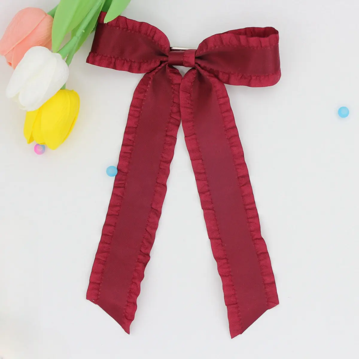 Pink Bow Ribbon Hairpin Cross-border Women's All-match Hair Accessories Sweet Clothing — feature 8