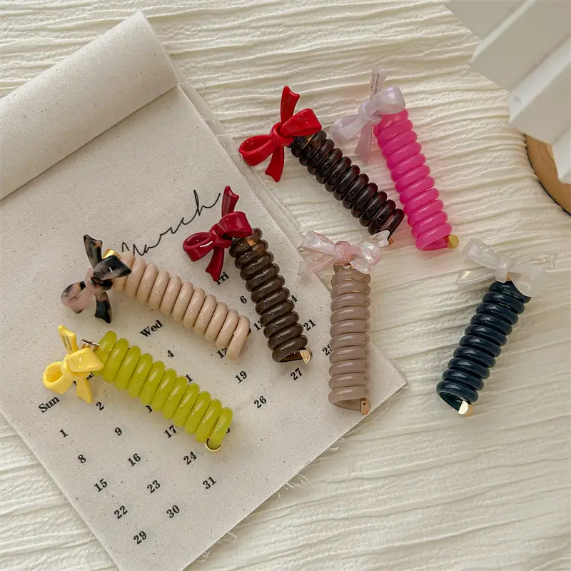 Wooden Bow Bubble Hair Braiding Tool for Women