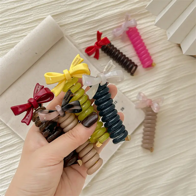 Wooden Bow Bubble Hair Braiding Tool for Women