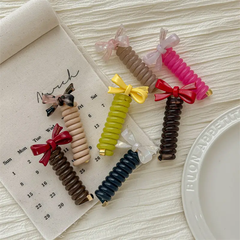 Wooden Bow Bubble Hair Braiding Tool for Women