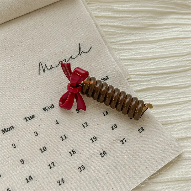 Wooden Bow Bubble Hair Braiding Tool for Women