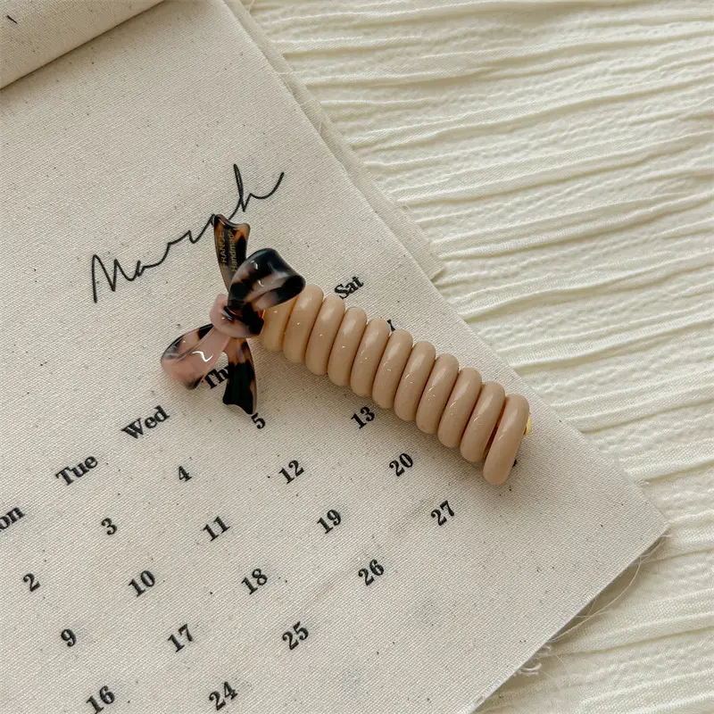 Wooden Bow Bubble Hair Braiding Tool for Women