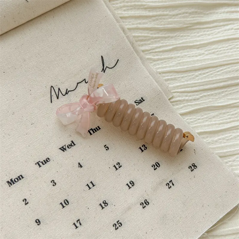 Wooden Bow Bubble Hair Braiding Tool for Women