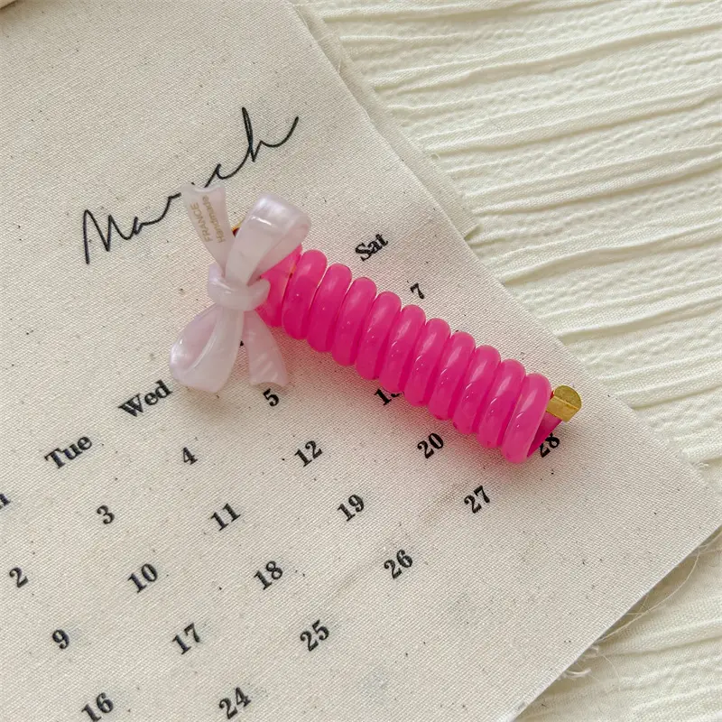Wooden Bow Bubble Hair Braiding Tool for Women