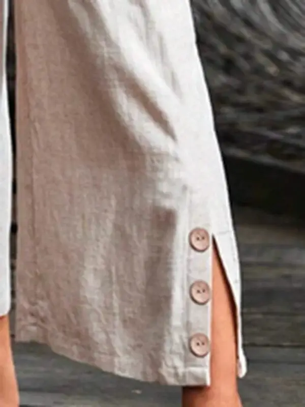 Women Cotton Linen Nine Point Pants Loose Casual 2024 — feature 4