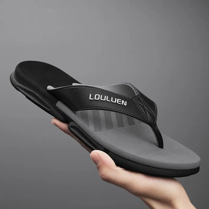 2024 Summer Flip Flops Men's Flip Flops Casual Trendy Non-Slip Personalized Color Matching Fashion Outerwear Sandals for Men - Image 5