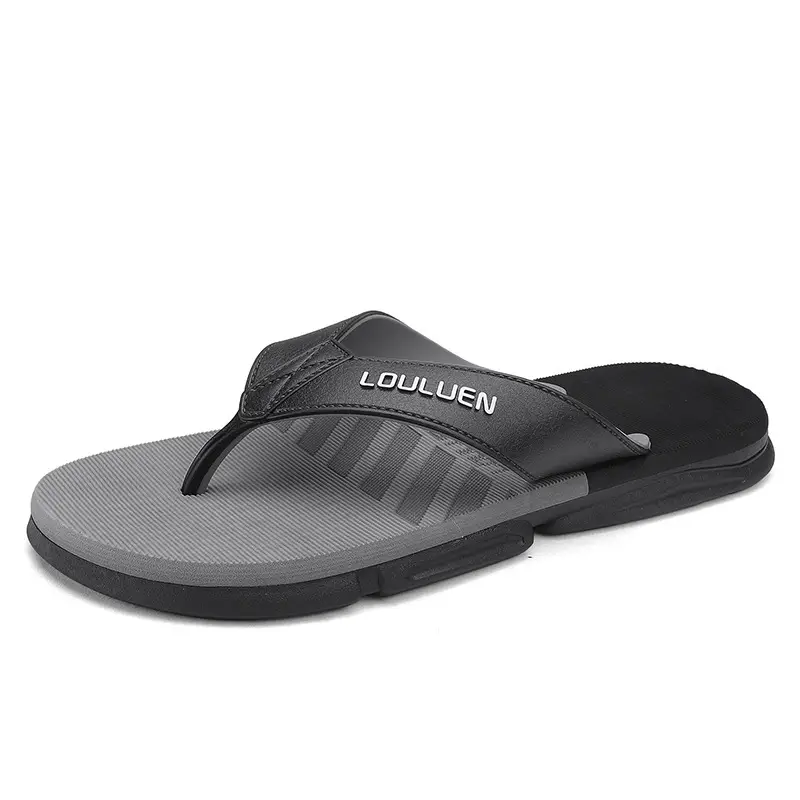 2024 Summer Flip Flops Men's Flip Flops Casual Trendy Non-Slip Personalized Color Matching Fashion Outerwear Sandals for Men - Image 2
