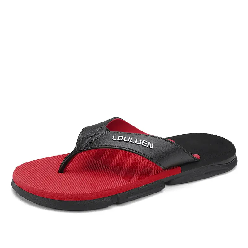 2024 Summer Flip Flops Men's Flip Flops Casual Trendy Non-Slip Personalized Color Matching Fashion Outerwear Sandals for Men - Image 3