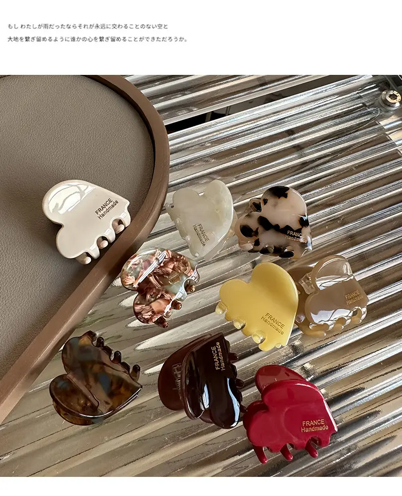 Elegant Acetate Hairpin Clip with Shark Design — feature 28