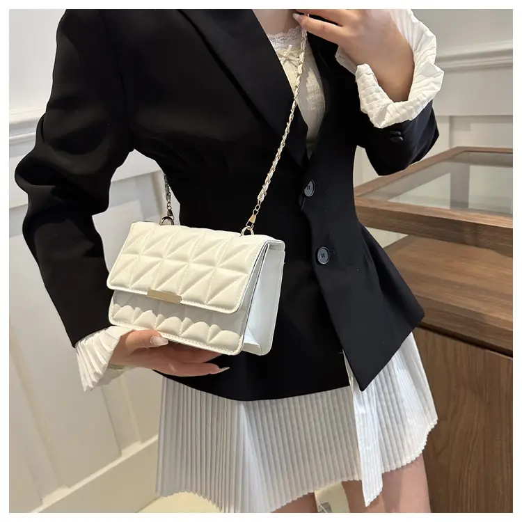 Black Quilted Shoulder Crossbody Bag for Women — feature 11