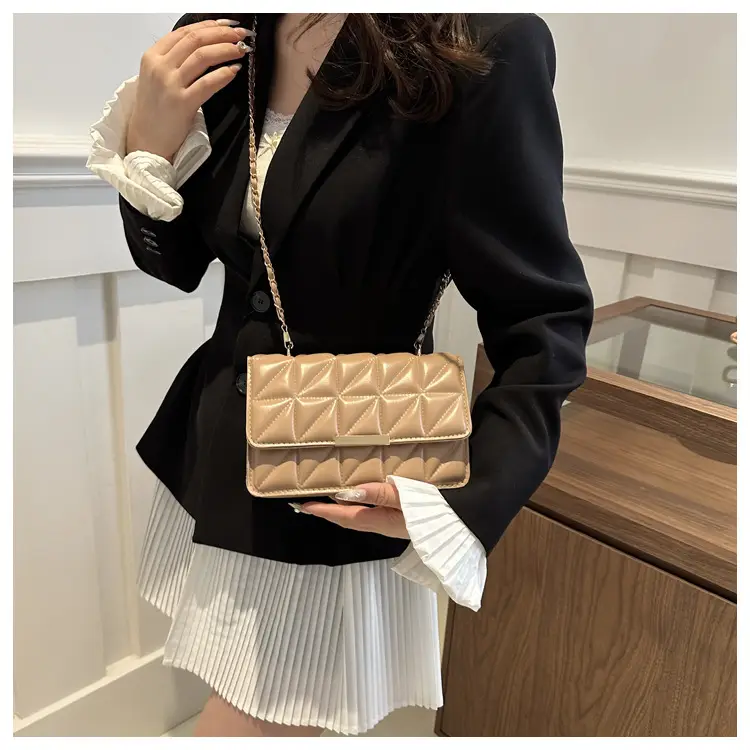 Black Quilted Shoulder Crossbody Bag for Women — feature 8