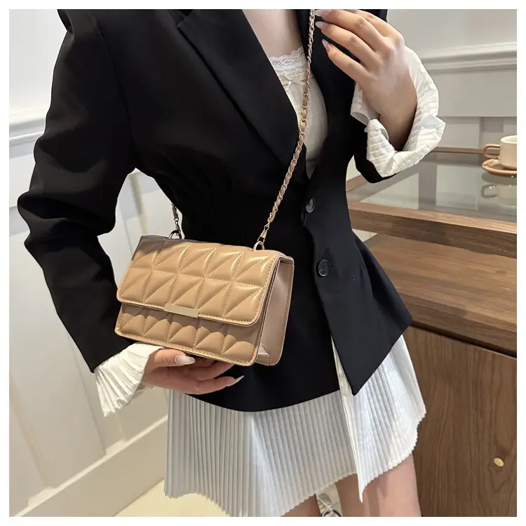 Black Quilted Shoulder Crossbody Bag for Women — feature 9