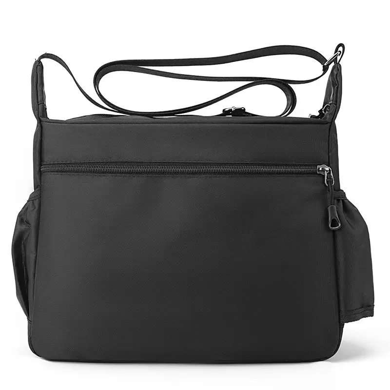 2024 New Men's Black Canvas Crossbody Bag - Image 8