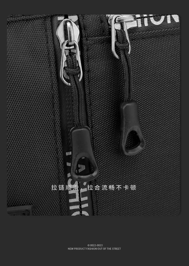 2024 New Men's Black Canvas Crossbody Bag — feature 14