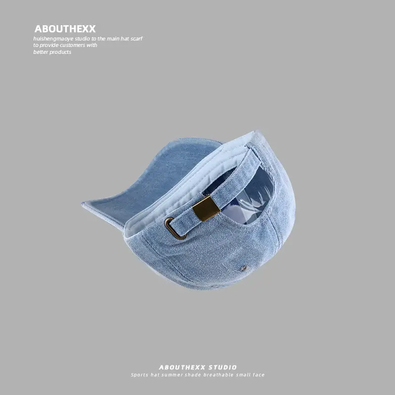 Vintage Denim Baseball Cap Distressed Hole Dressed Duck Cap for Men Women — feature 14