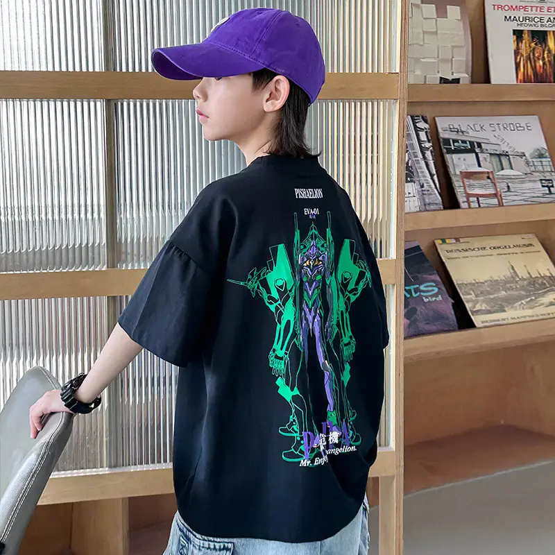 Boys Cotton Graphic T-Shirt White Summer 2025 - Image 9