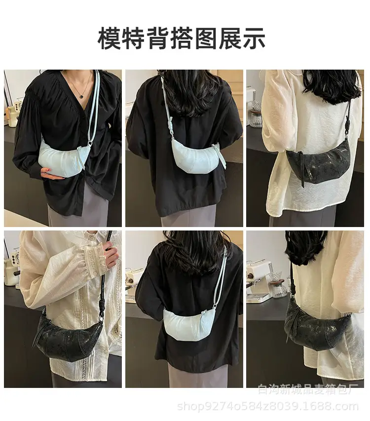 Black French Niche Shoulder Crossbody Bag for Women — feature 8