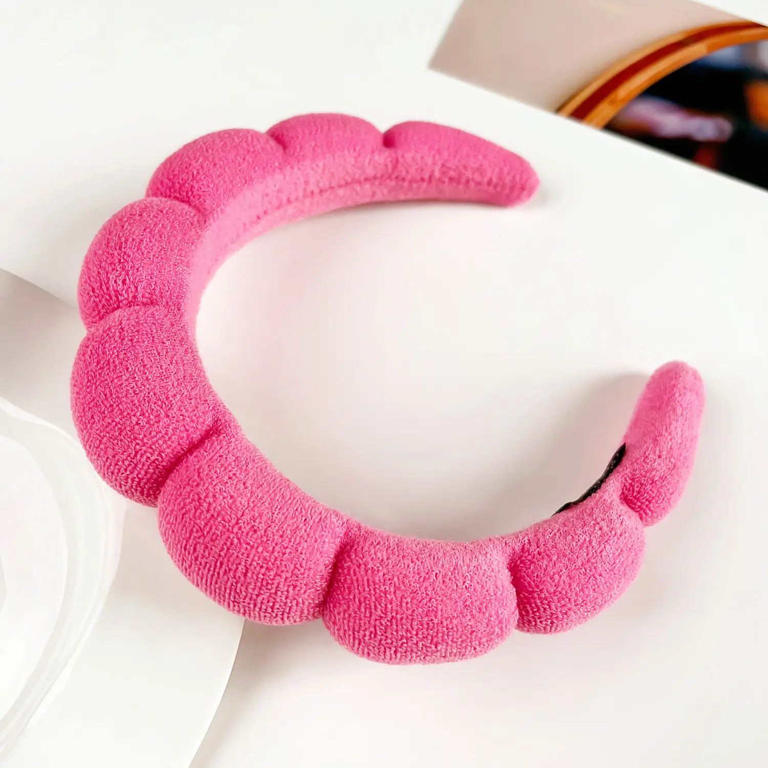 Black Flannel Twist Headband for Women 18x16cm