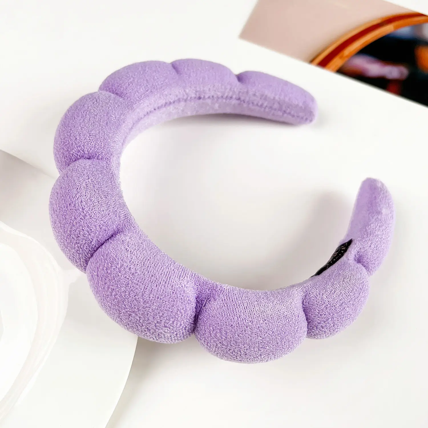 Black Flannel Twist Headband for Women 18x16cm