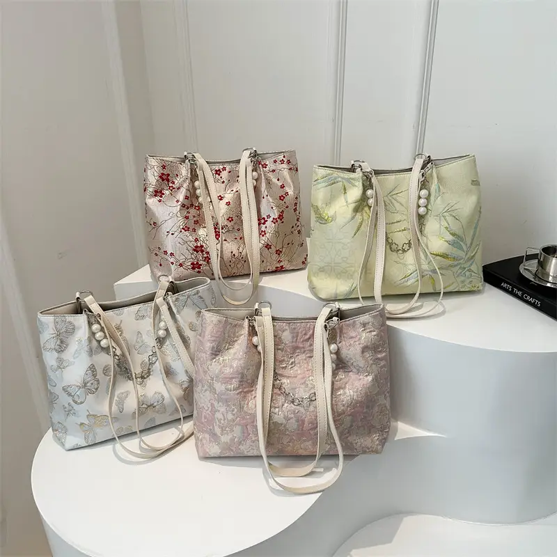 Women's Embroidered Canvas Shoulder Bag 2024 New - Image 8