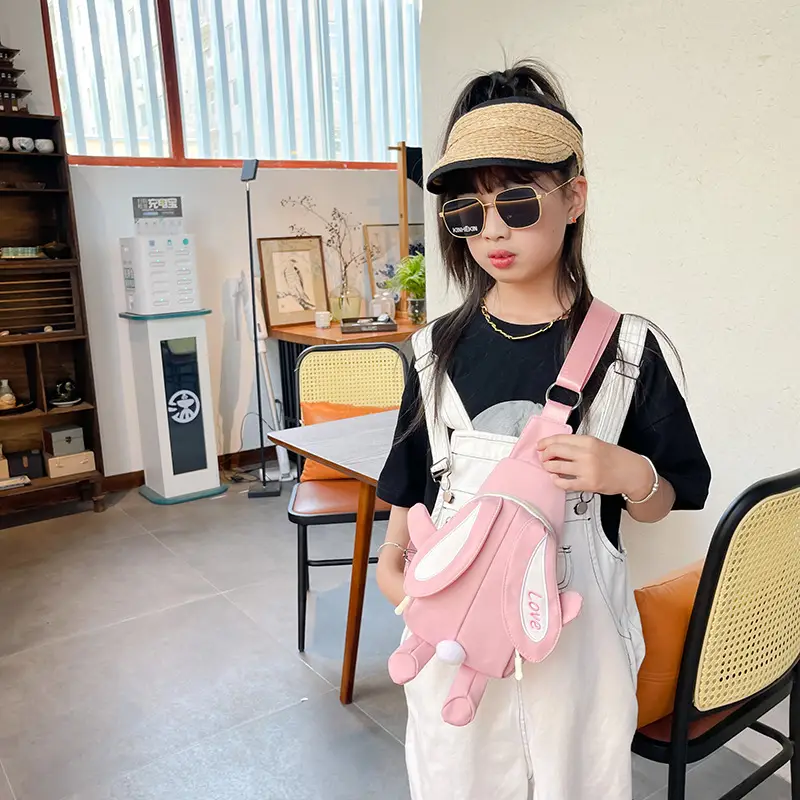 Cute Yellow Rabbit Cartoon Shoulder Bag for Girls