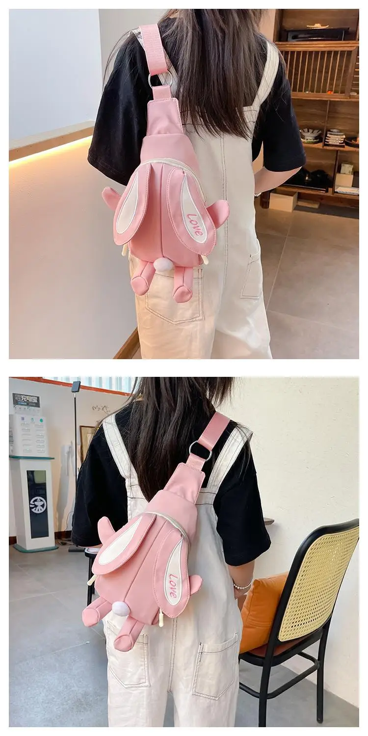 Cute Yellow Rabbit Cartoon Shoulder Bag for Girls — feature 4