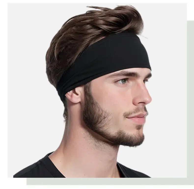 Green Sweat Absorbent Headband for Men — feature 9