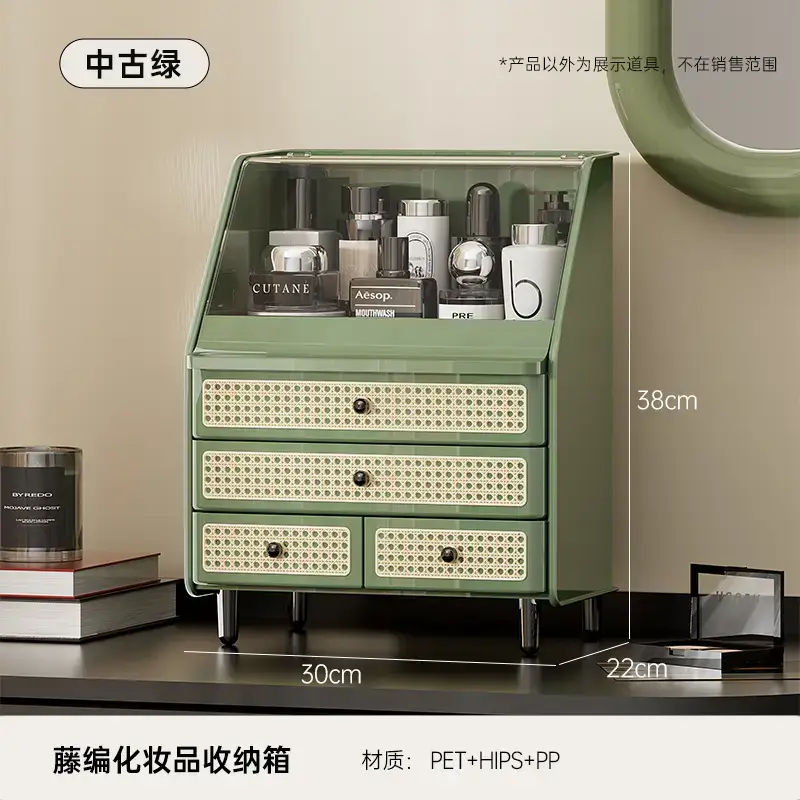 Large Capacity Makeup Storage Box with 3 Drawers - Image 6