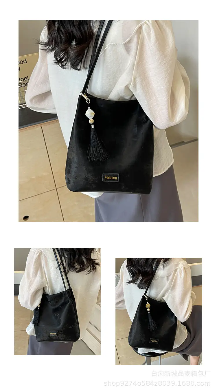 Black Velvet Underarm Bag for Women 2026 — feature 12