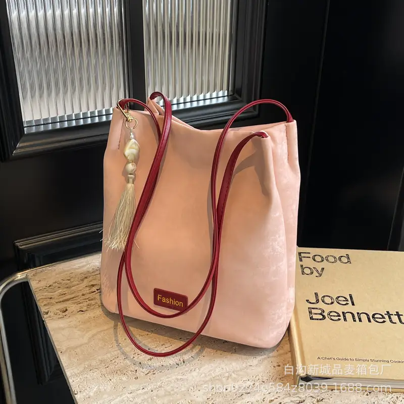 Black Velvet Underarm Bag for Women 2026 - Image 4