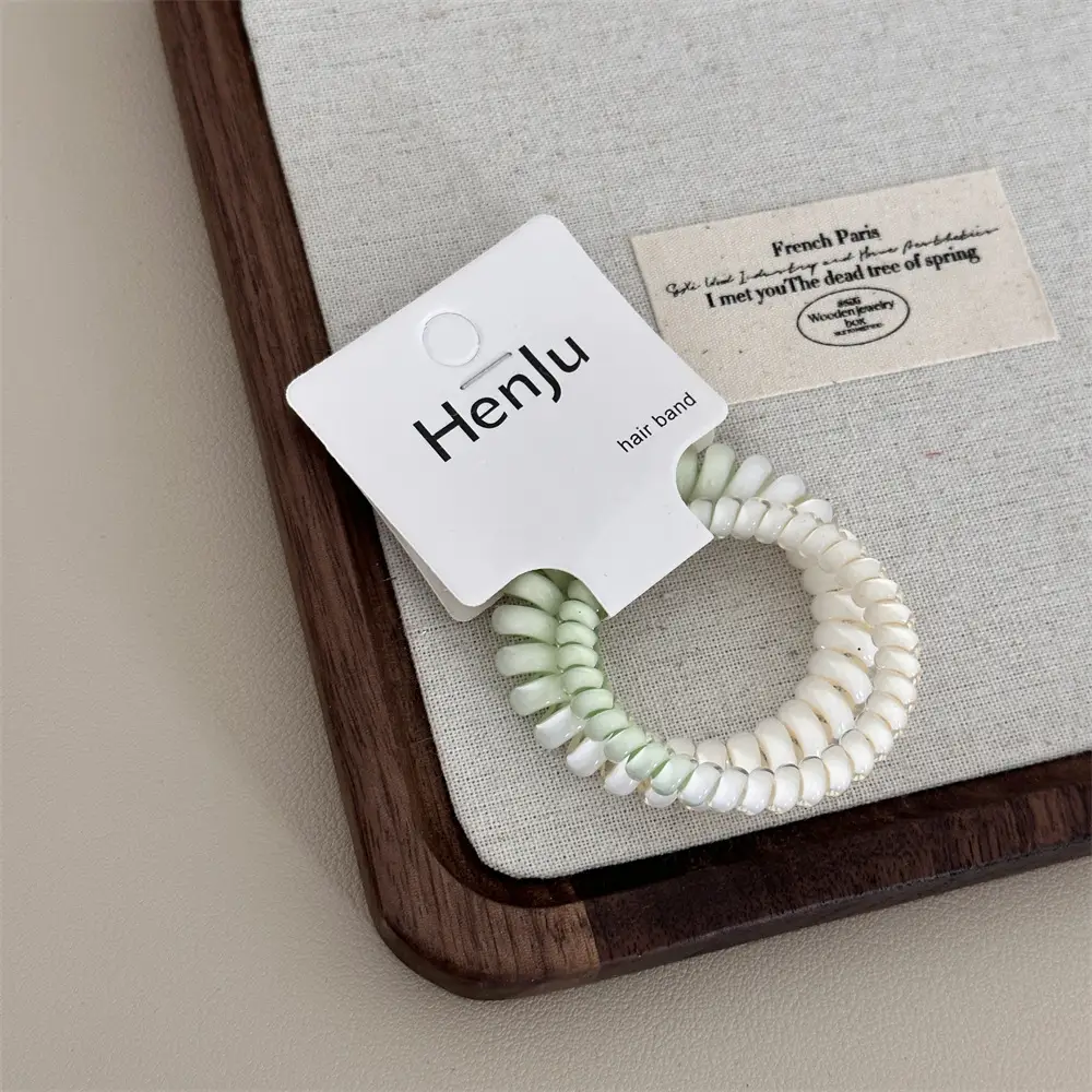 Gradient Color Hair Ties for Women High Elastic Ponytail Ropes — feature 9