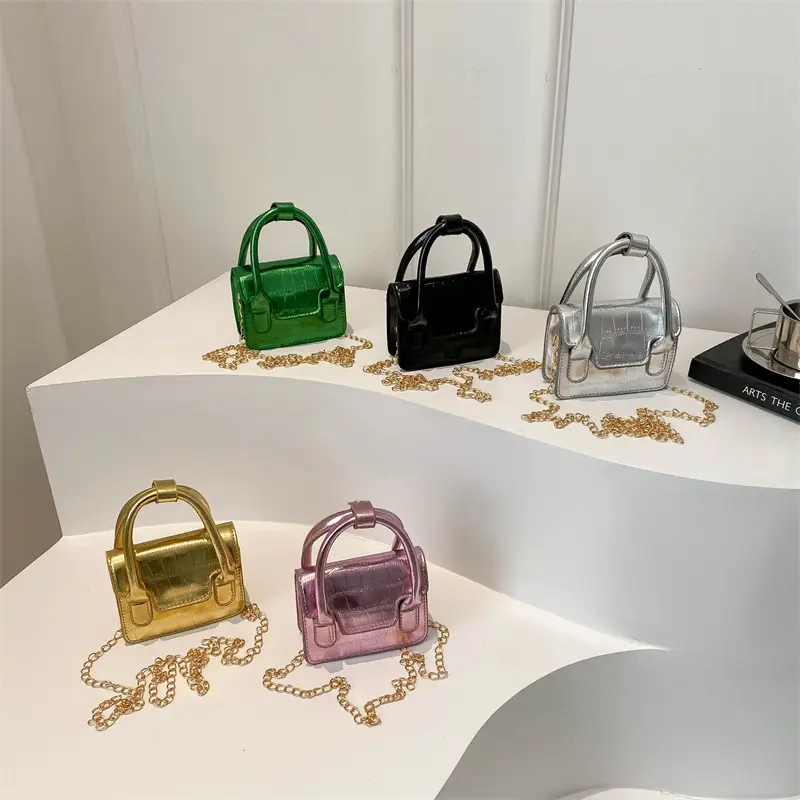 Silver Mini Chain Shoulder Bag for Women 2024 - Image 9