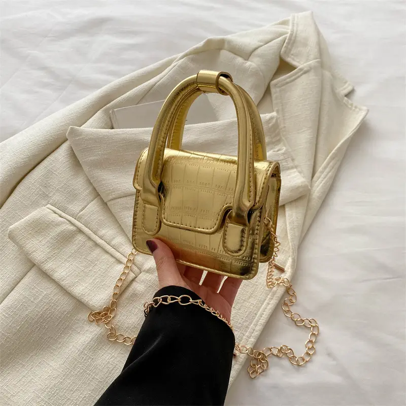Silver Mini Chain Shoulder Bag for Women 2024 - Image 3